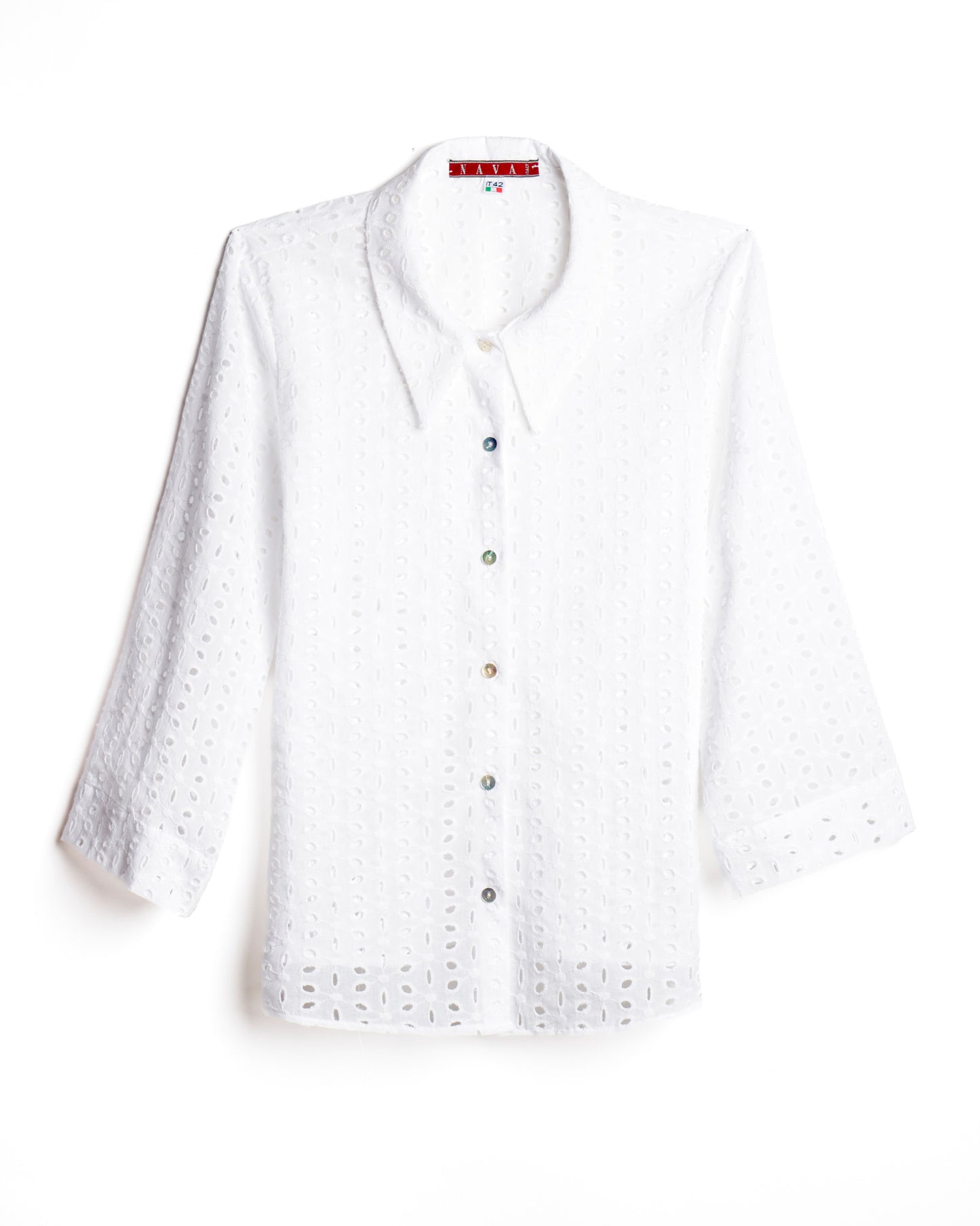 Camicia da donna Gabry in Pizzo San Gallo
