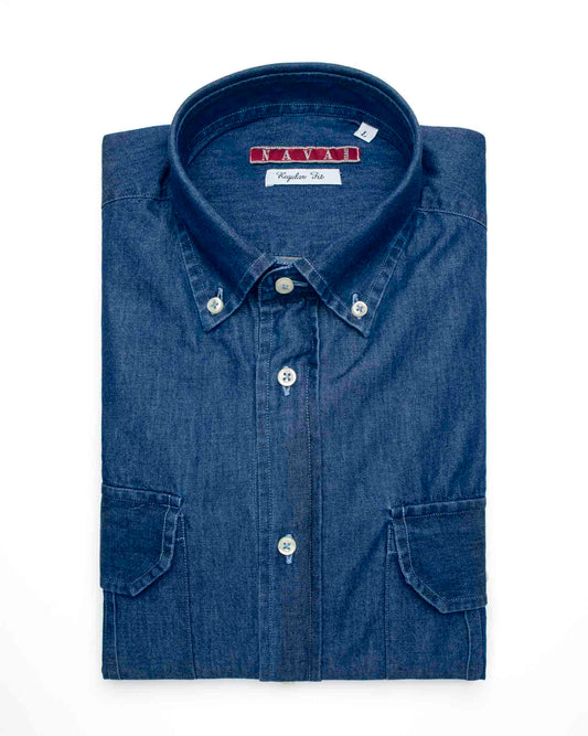 camicia uomo jeans button down