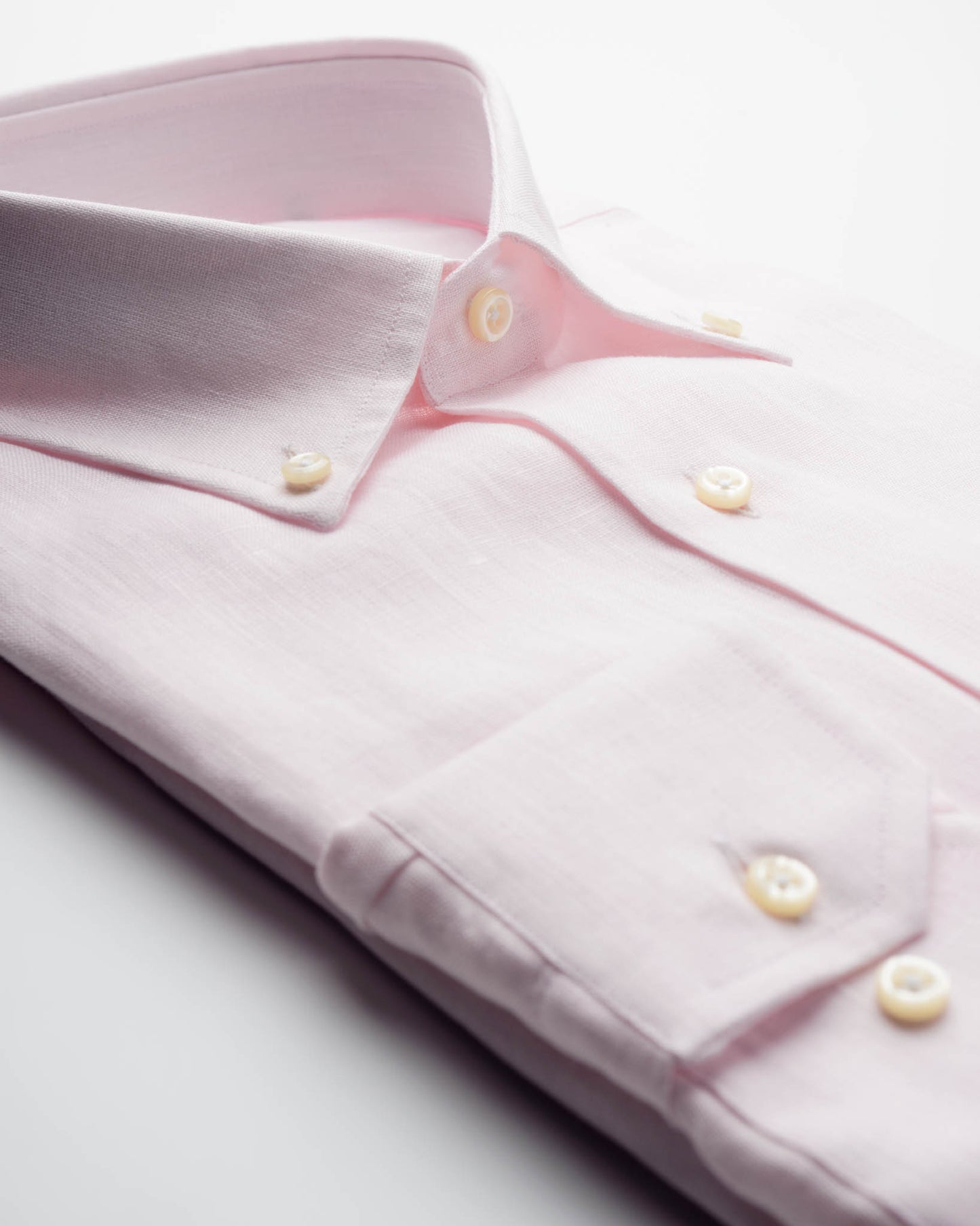 Camicia regular lino rosa