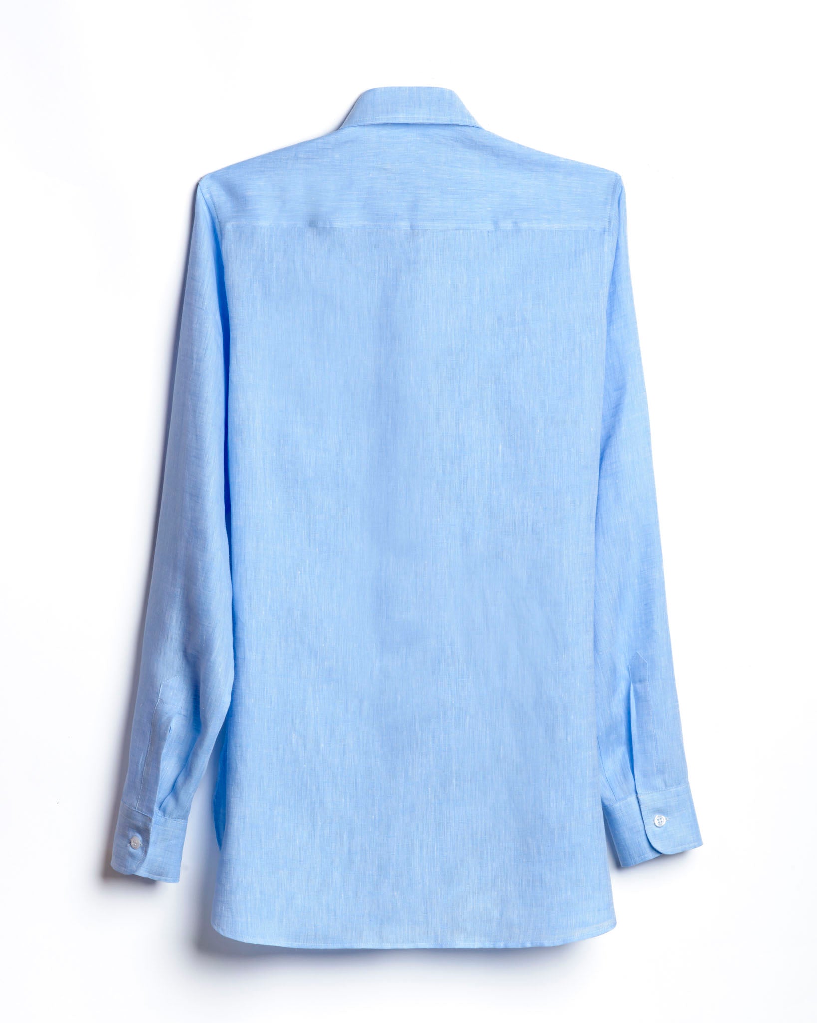 camicia donna in lino azzurro made in italy