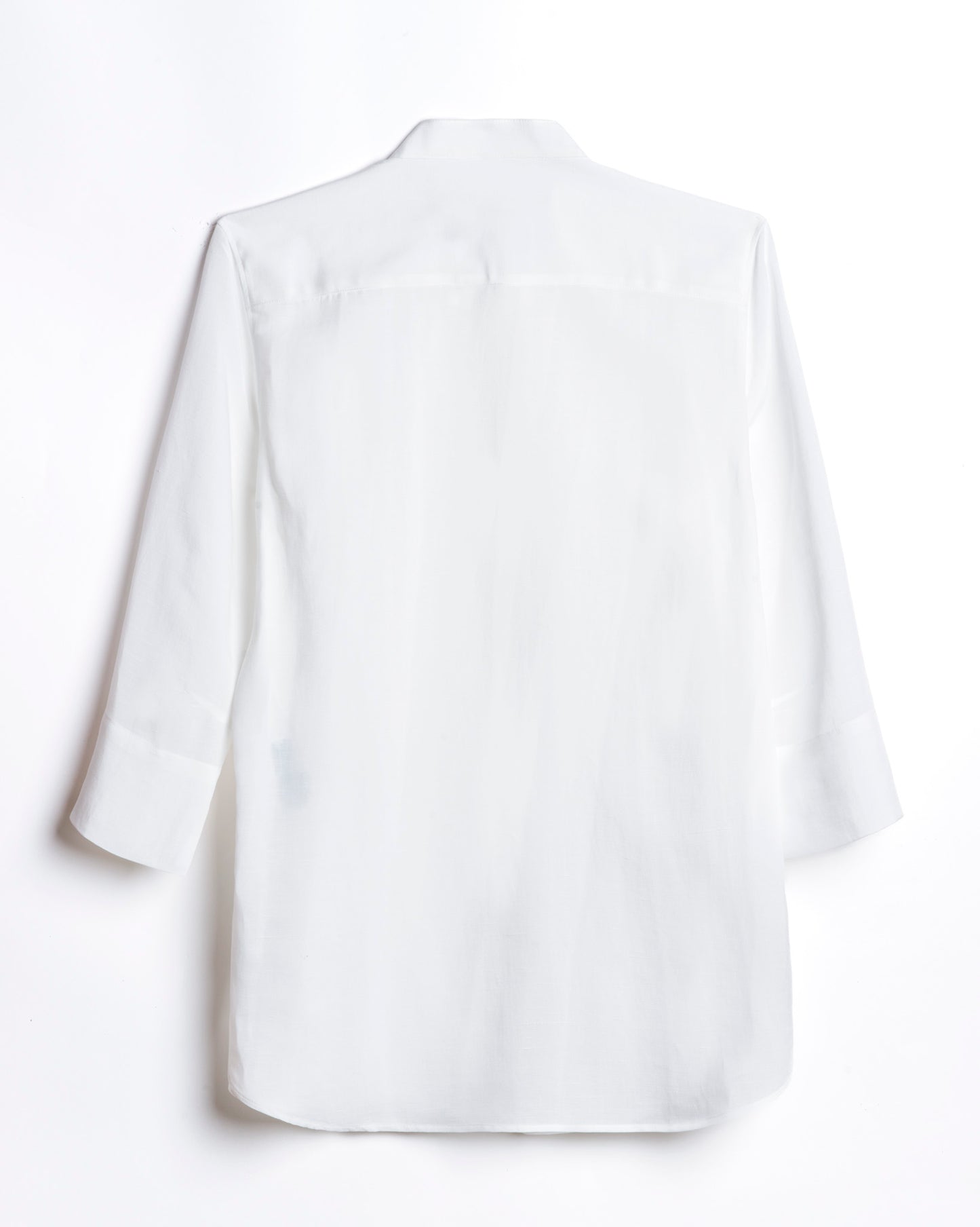 camicia donna misto lino bianco made in italy