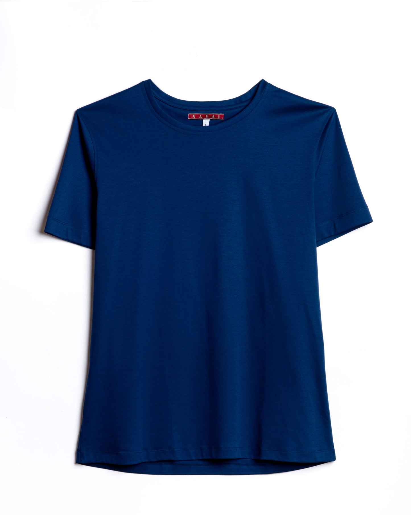 t-shirt blu in cotone made in brescia
