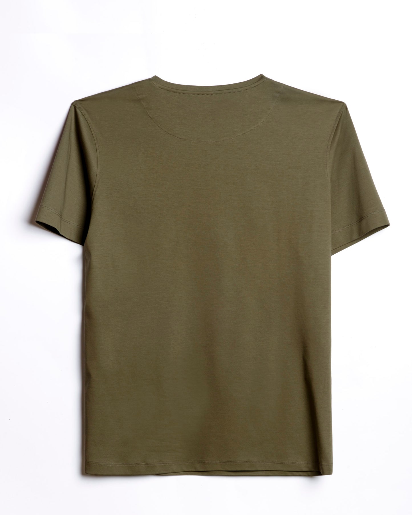 t-shirt verde militare in cotone