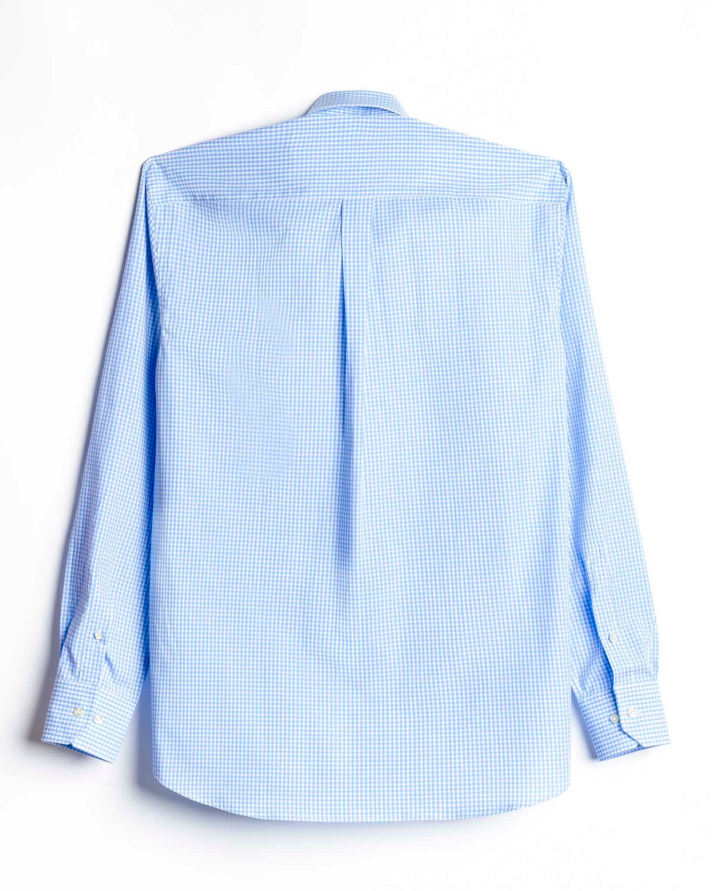 camicia uomo regular button down quadretto vichy azzurro