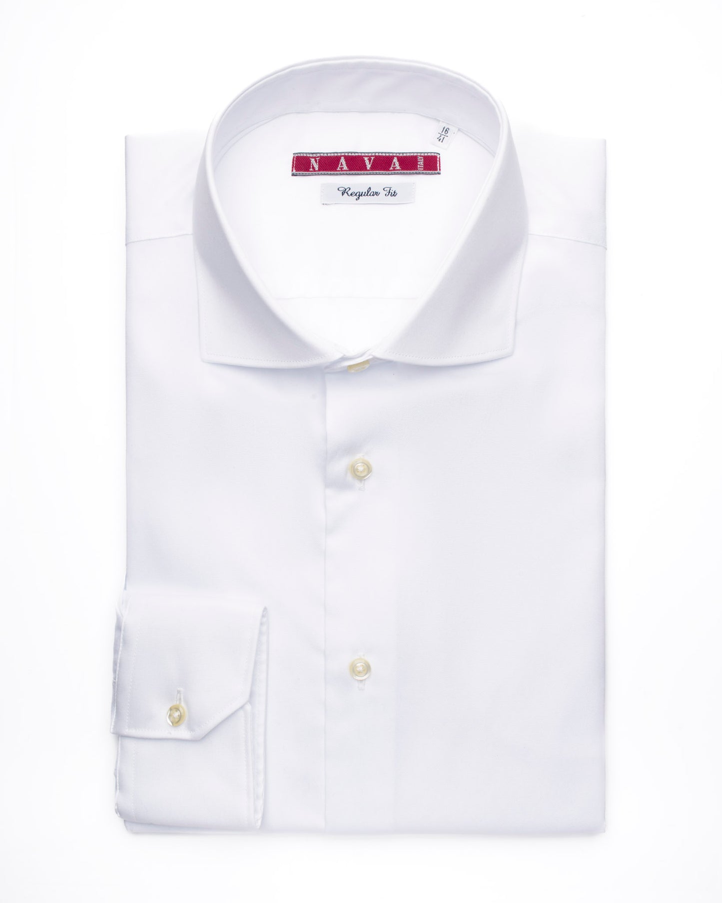 camicia uomo regular collo francese cotone no stiro pinpoint bianco