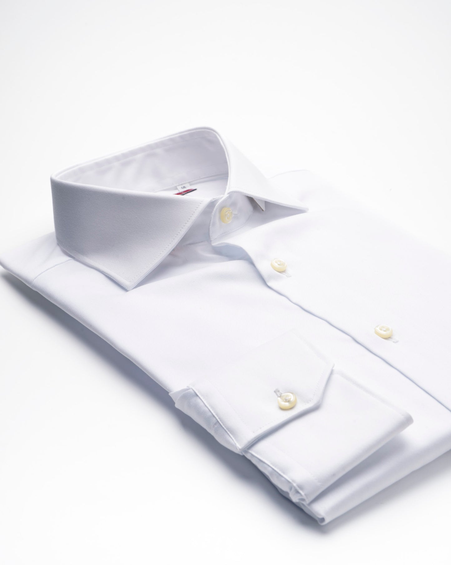 camicia uomo regular collo francese cotone no stiro pinpoint bianco