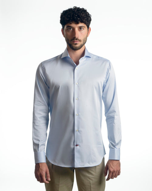 Camicia da uomo ROMA in Twill Rasatello