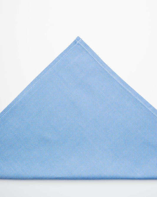 pochette in oxford azzurro 100% cotone 